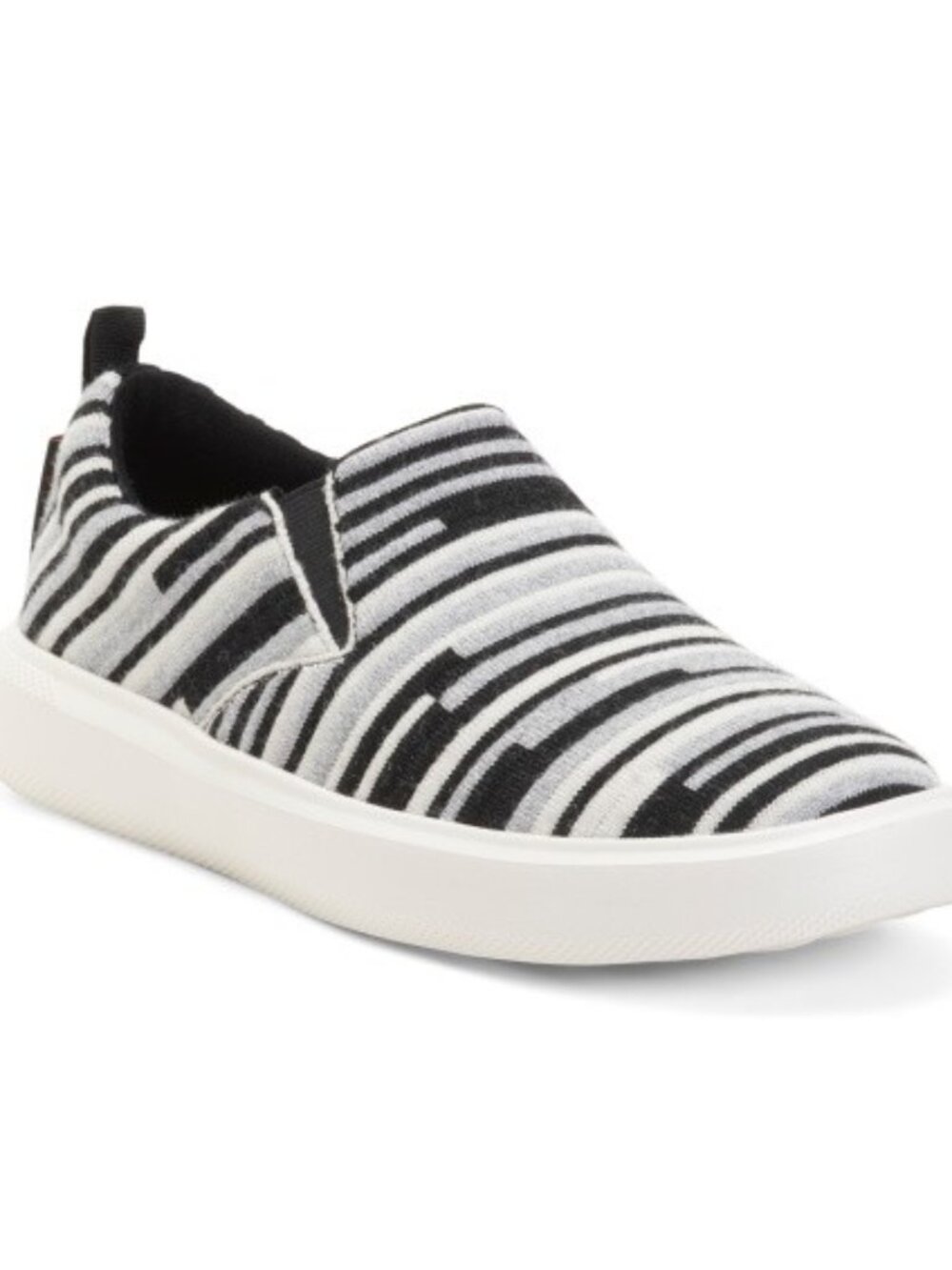 NEW WOOLLOOMOOLOO Byron Merino Wool Slip On Sneakers Black, White NEW In BOX